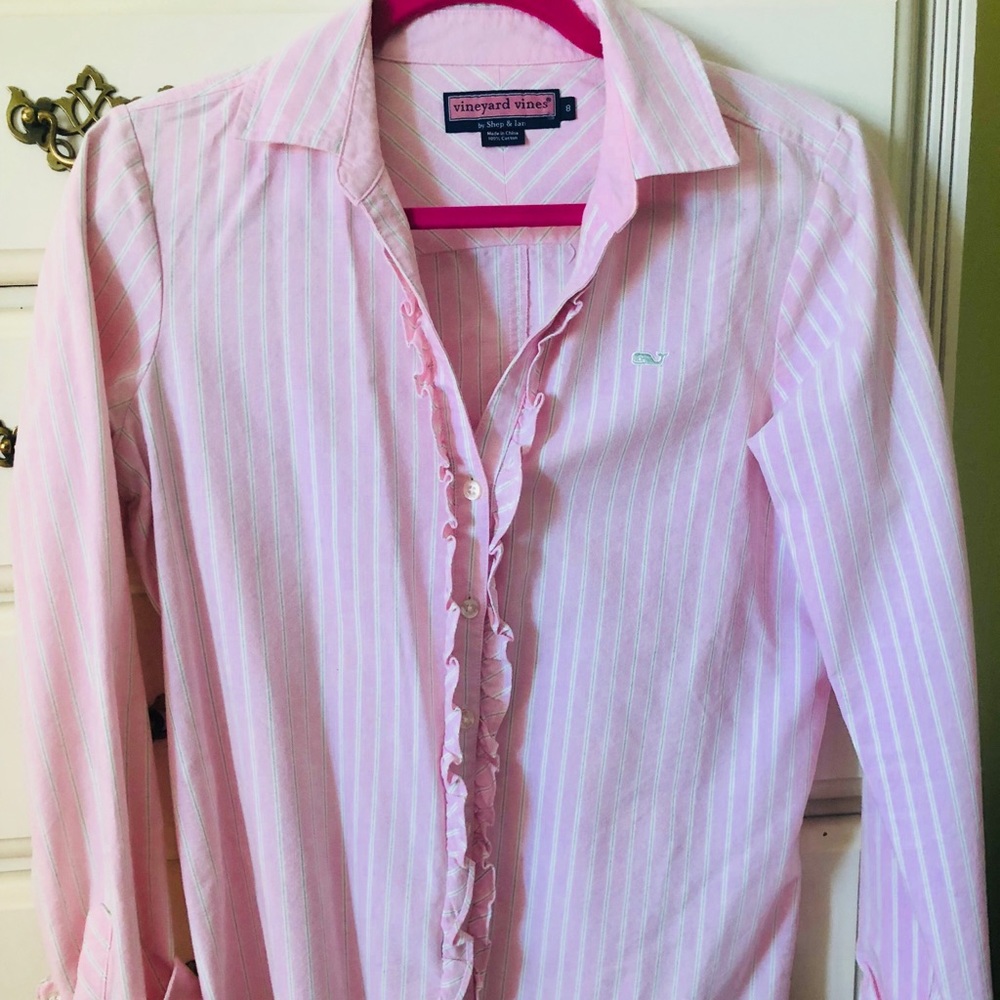 Vineyard Vines pink button